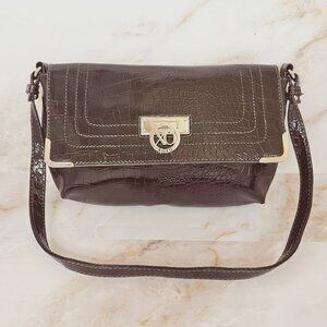 XOXO Bronze Croc Shoulder Purse